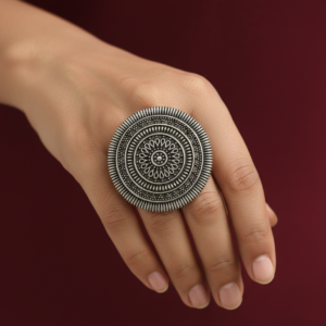 Oxidised Silver Arsi Ring