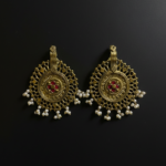Red Mandala Earring