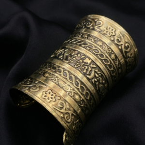 Embossed Brass Cuff