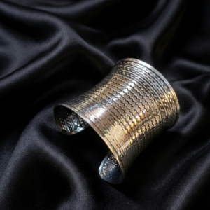 Mini Silver Wave Statement Bangle