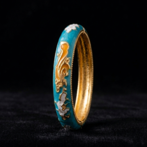 Aegean Bloom Enamel Bangle