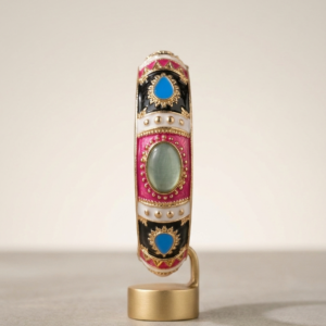 Turquoise-Jewel Artisan Bangle