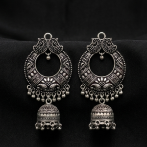 Peacock Crescent Jhumkas