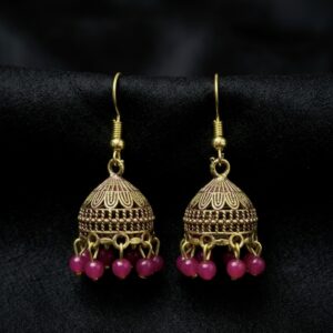 Pink Hook Jhumka