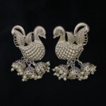 Golden Hansa Jhumka Earrings