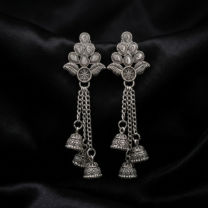 Tiered Chain Jhumkas