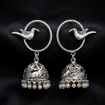 Silver Aviary Pearl Jhumkas
