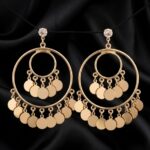 Golden Solstice Tiered Hoops