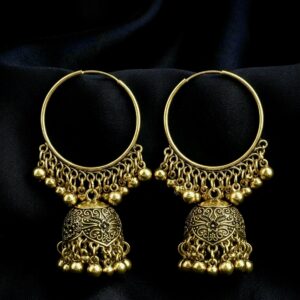Antique Gold Bali Jhumkas