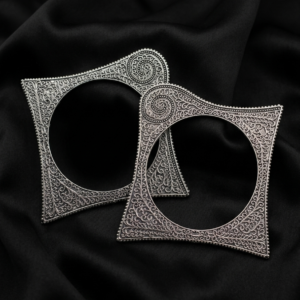 Pair of Geometric Bangles