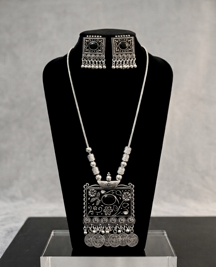 Oxidized Silver Heirloom Set