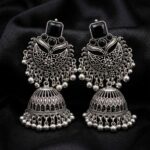Midnight Chandbali Jhumkas