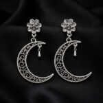 Midnight Crescent Earrings