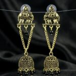 Onyx Elephant Charms