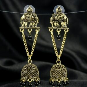Onyx Elephant Charms
