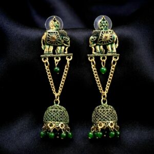Green Elephant Charms