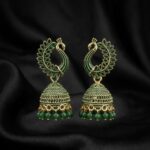 Verdant Peacock Jhumkas