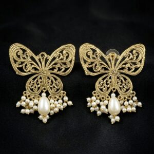 Gold Butterfly Earrings
