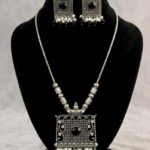 Silver Floral Maala Set