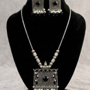 Silver Floral Maala Set