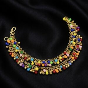 Multi-Color Beaded Payal