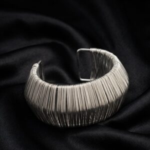Silver Geometric Cuff