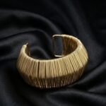 Golden Geometric Cuff