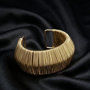 Golden Geometric Cuff