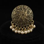 Scrollwork Pearl Ring
