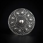 Studded Medallion Ring