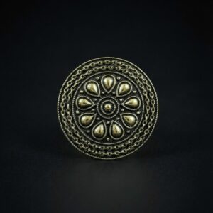 Gold Teardrop Petal Ring