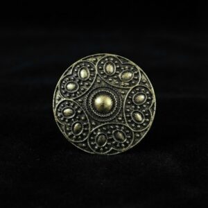 Studded Medallion Ring